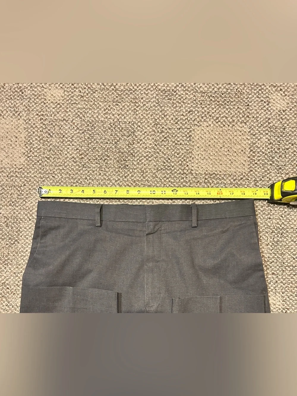 Banana Republic Men's Gray Dress Pants, Size 36x33 Standard Fit